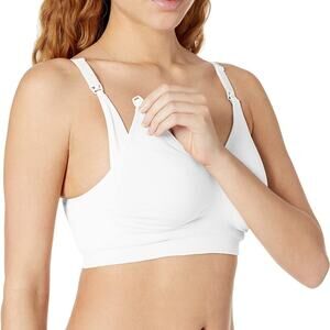 Playtex Women's Maternity & Nursing Seamless Wirefree Bra White 2X